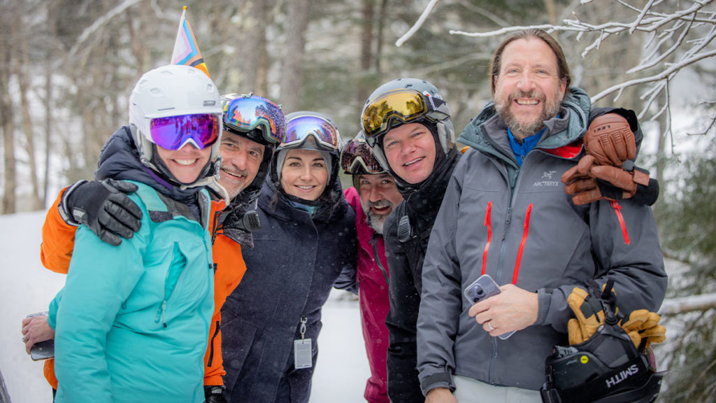 Group of friends at Snowshoe Mountain