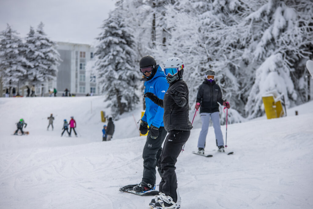 Private snowboard lesson at Snowshoe.