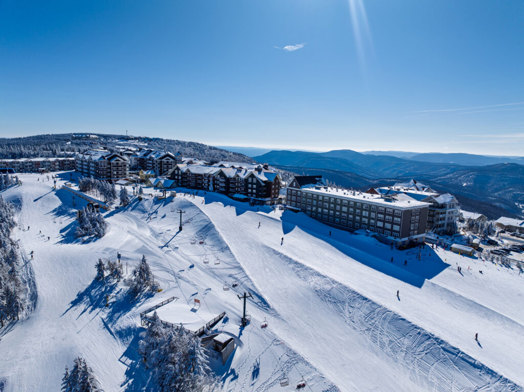 Aerial view of Snowshoe